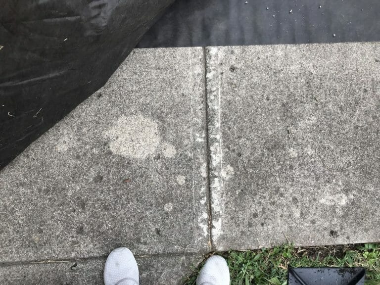 DIY How To Install Pavers Over Old Concrete Beginning in the Middle